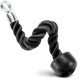 Body Tech Tricep Rope Single Grip Pull Down Bicep Cable Attachment Exercises Black Nylon 14.5" (Imported)